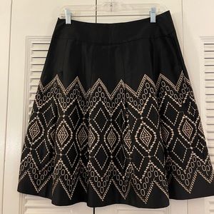 Dana Bachman black and gold skirt
